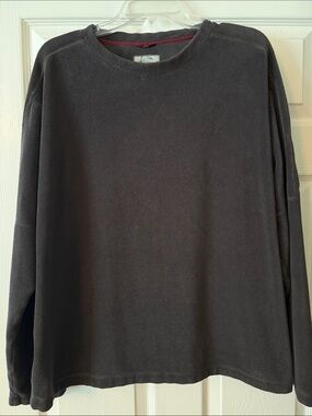 Vintage Men's Horny Toad Fleece Pullover Charcoal Crewneck - Classic Casual